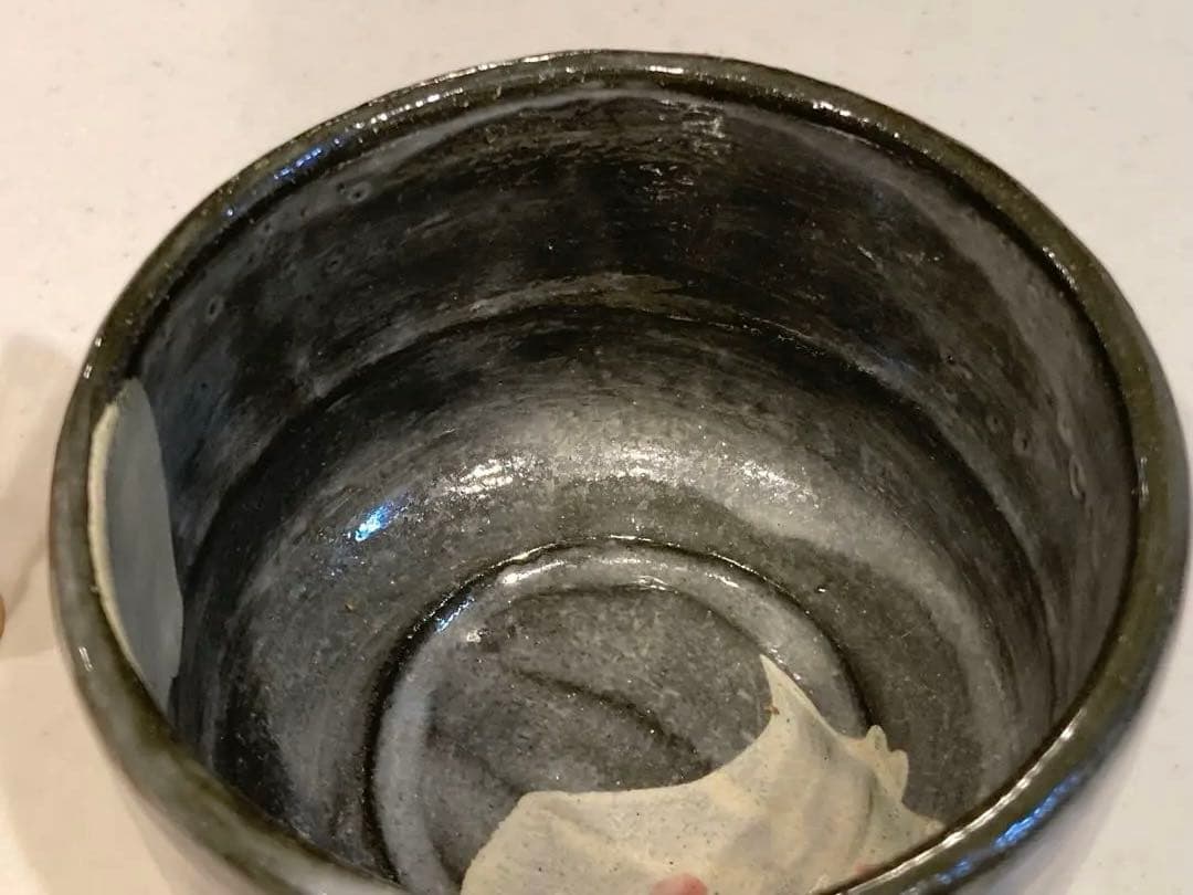 楽入窯　吉村楽入作　京焼・楽焼　抹茶茶碗　桜　茶盌　&　吐月峯 茶道具セット