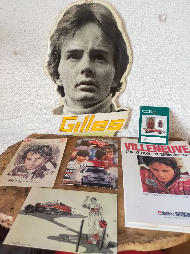 値下げ対応可　フェラーリ　F1 　レーサー　ジル・ビルニューブ　メモリアル品
