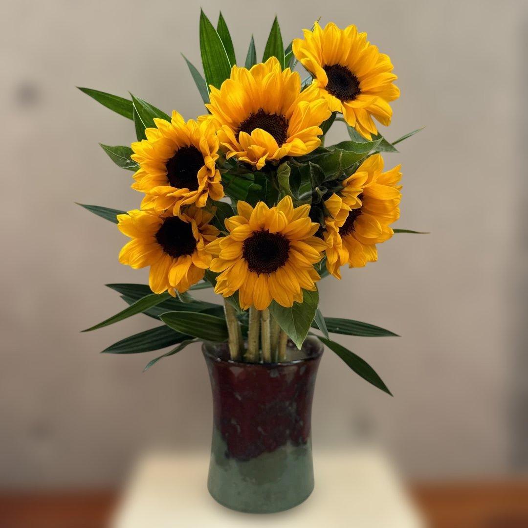 壺屋焼.仁王窯.辰砂.緑釉.花器.壺. 希少品