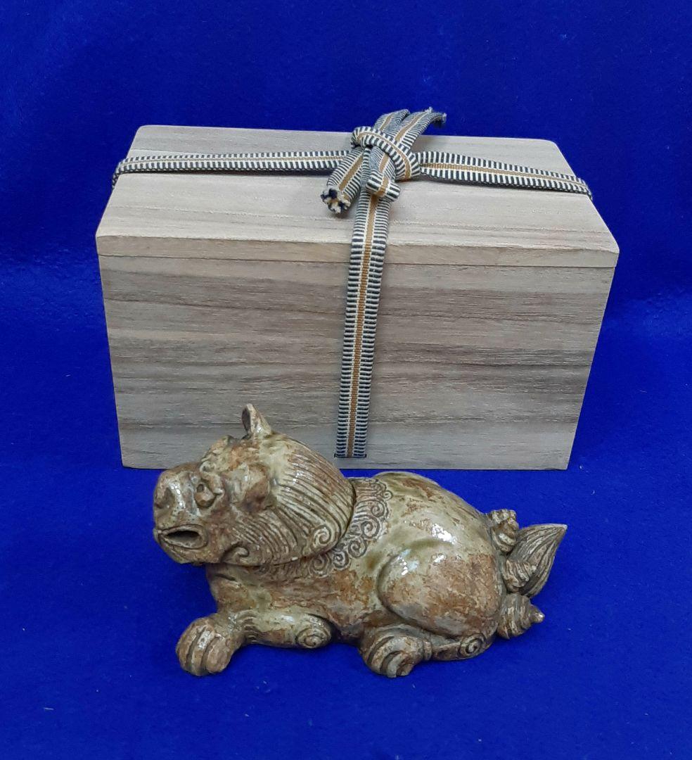 古い獅子香炉　骨董　香炉　獅子