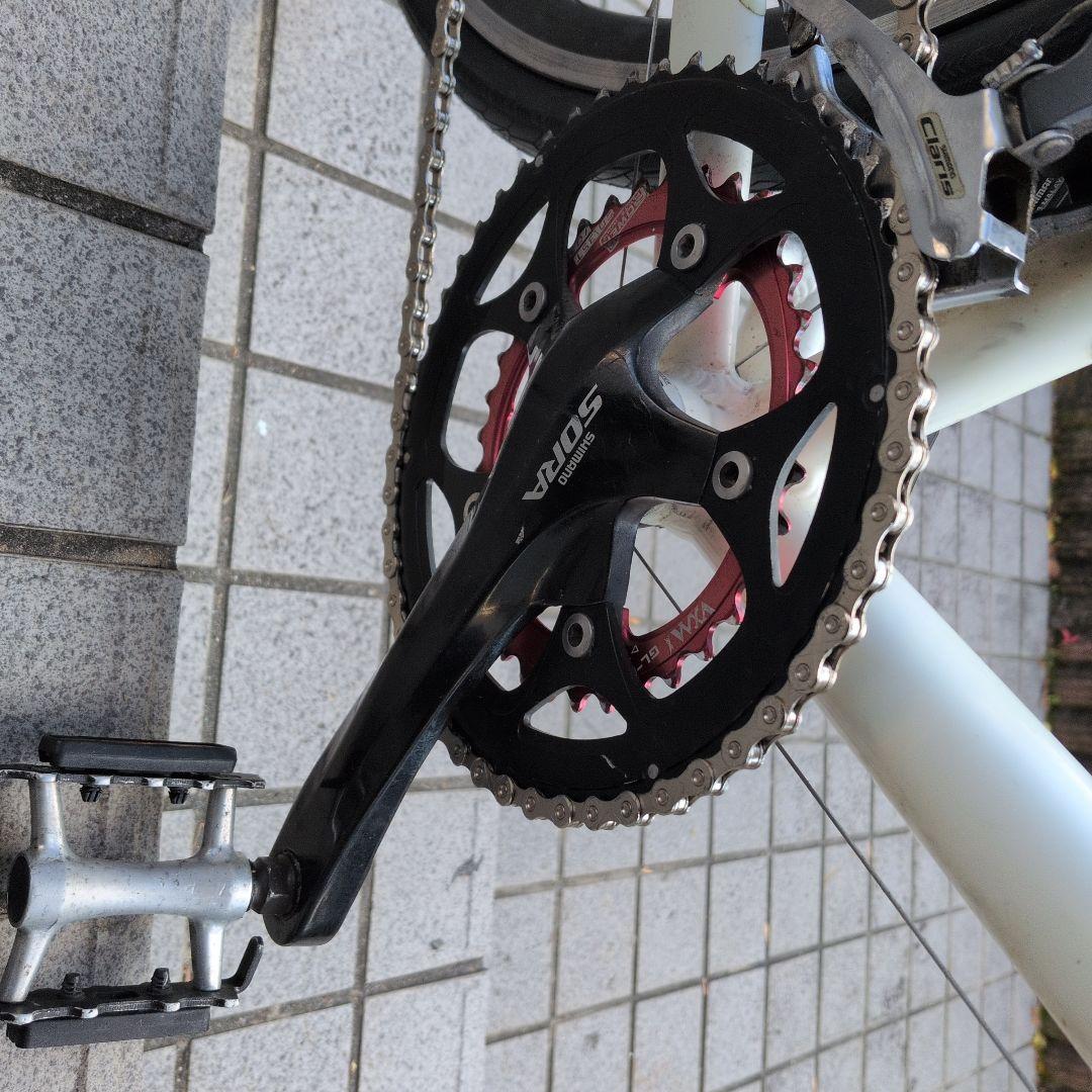 ジャイアントPACE Mサイズ中古バラ完 10速　傷錆ペイント多数　乗れます