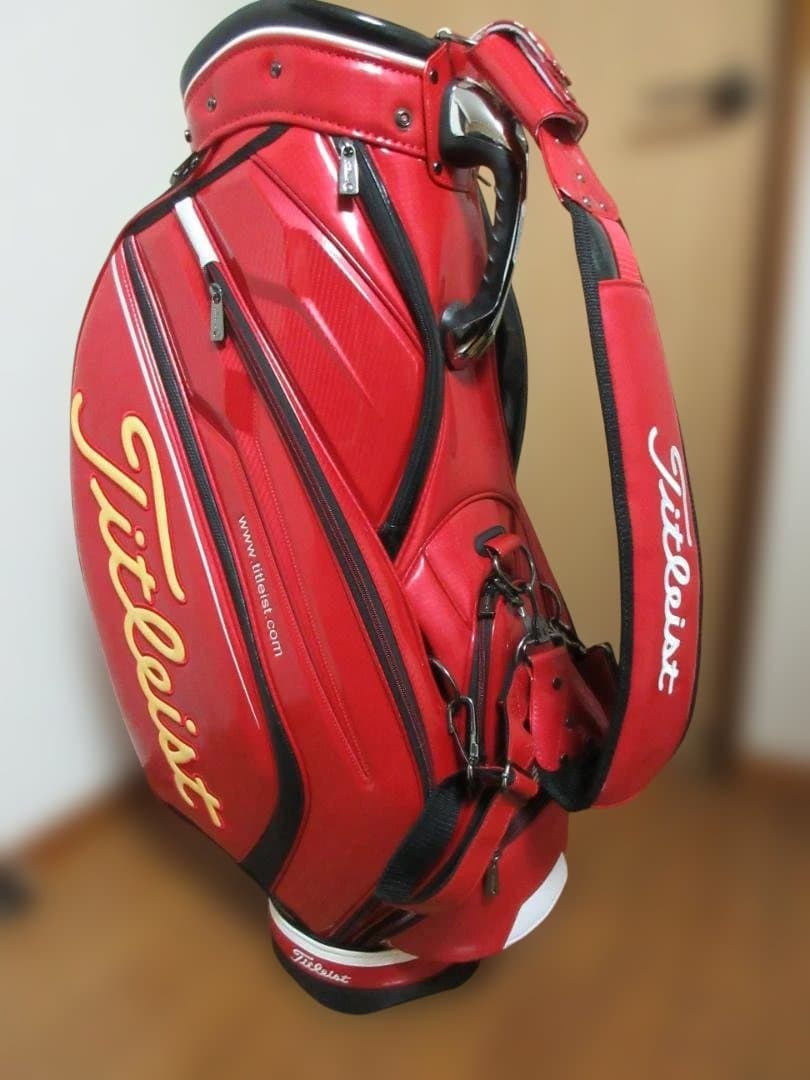 タイトリスト キャディバッグ 赤