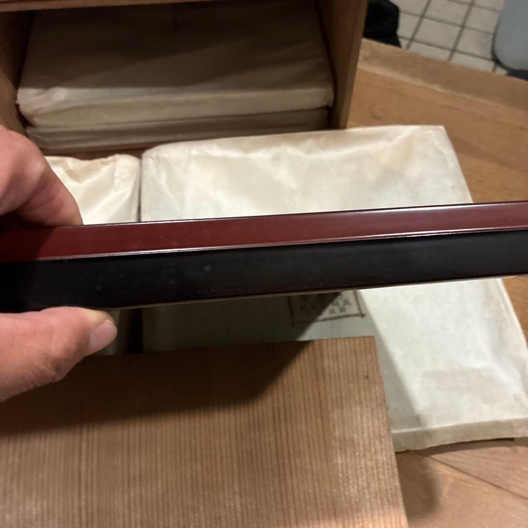 ‼️輪島塗 ‼️国産堅牢美術漆器‼️ 10枚セット昭和レトロ、ビンテージ、大岡漆器店、