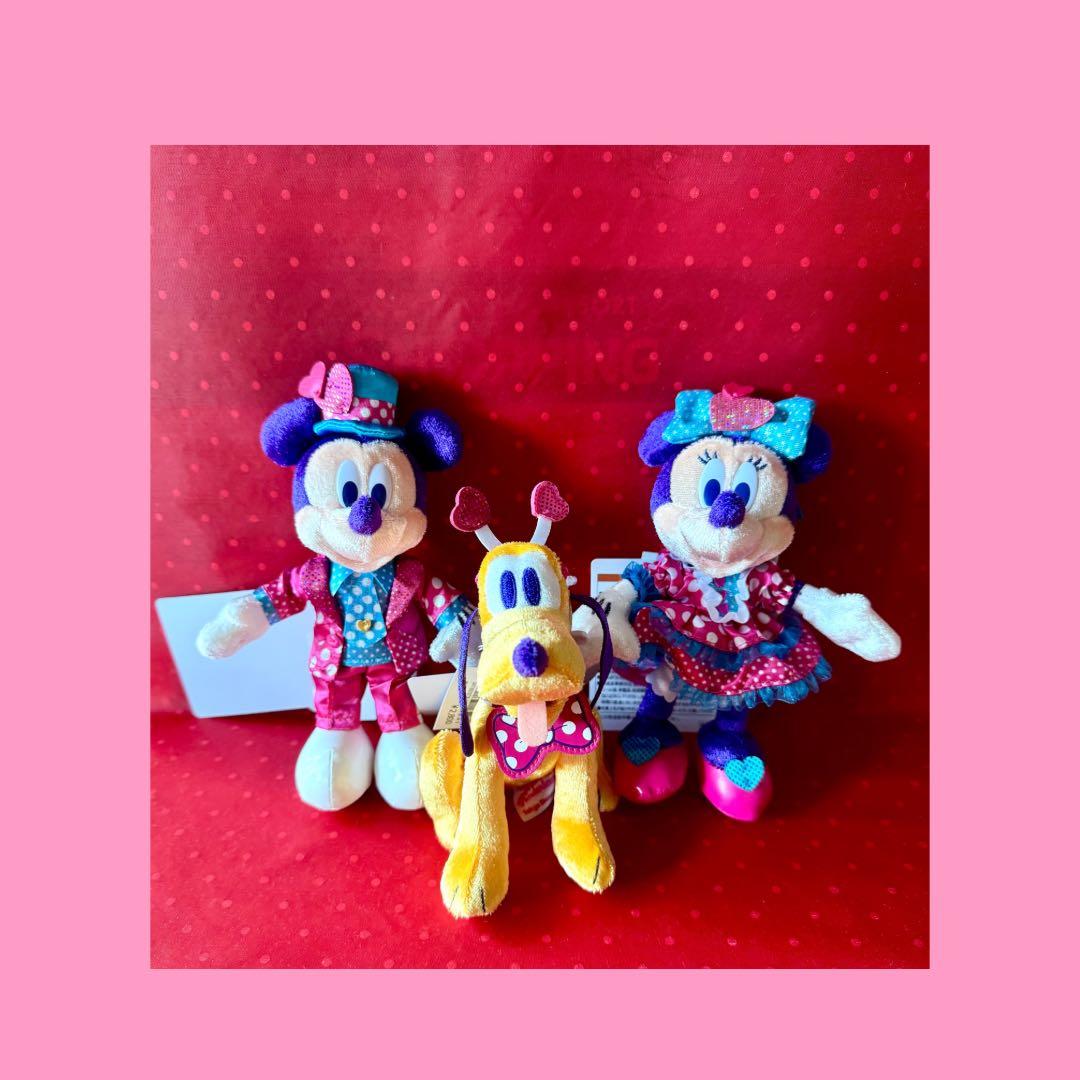 ディズニー　パルパルーザ　ミニーのファンダーランド　ぬいぐるみバッジ　3点セット