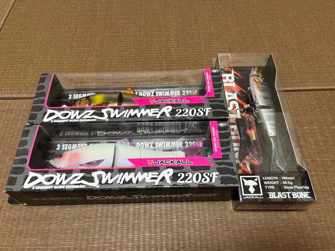 新品JACKALL DOWZ SWIMMER 220SF ブラストボーン３セット