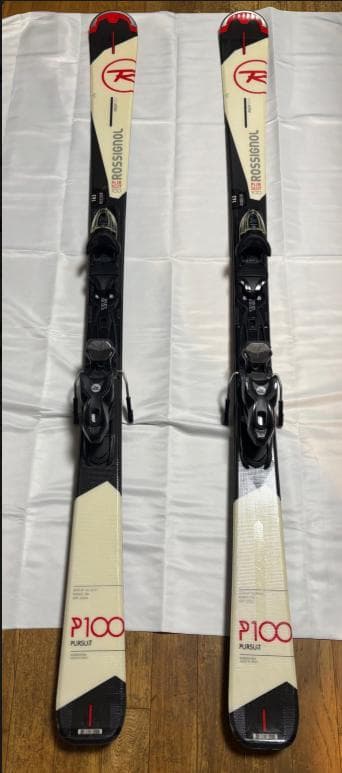 ROSSIGNOL P100 163cm スキーセット｜ケース付 ポール付