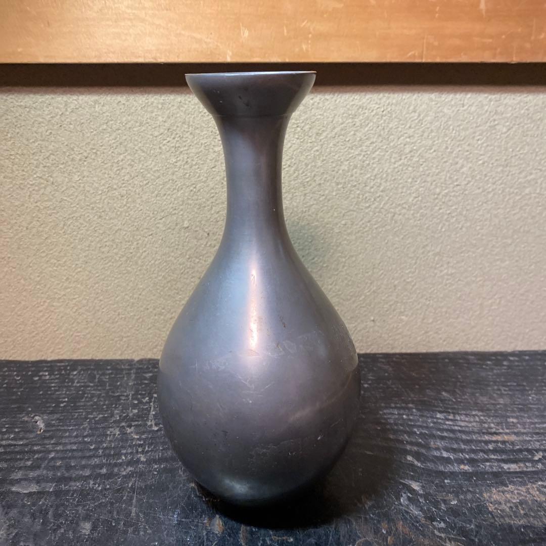 錫徳利B京錫源製　8cm18cm 461g