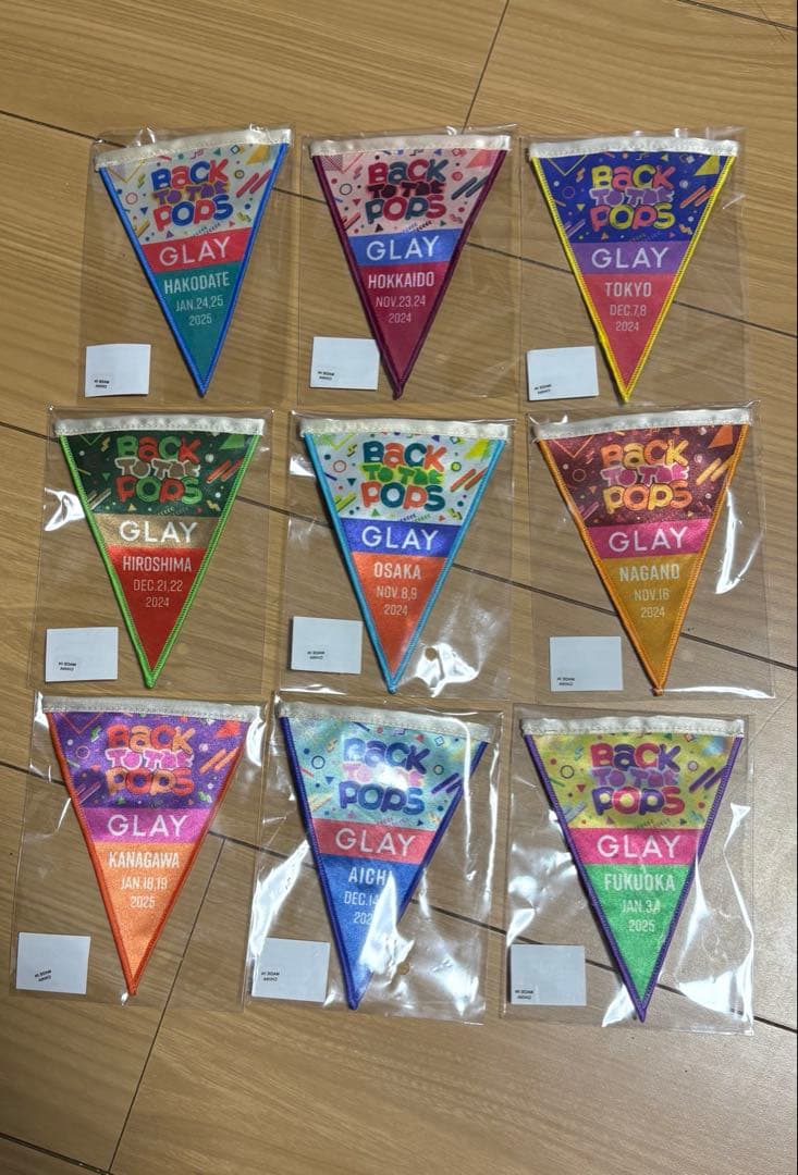GLAY BTTP 会場限定　ガーランドバッジ　コンプリートセット