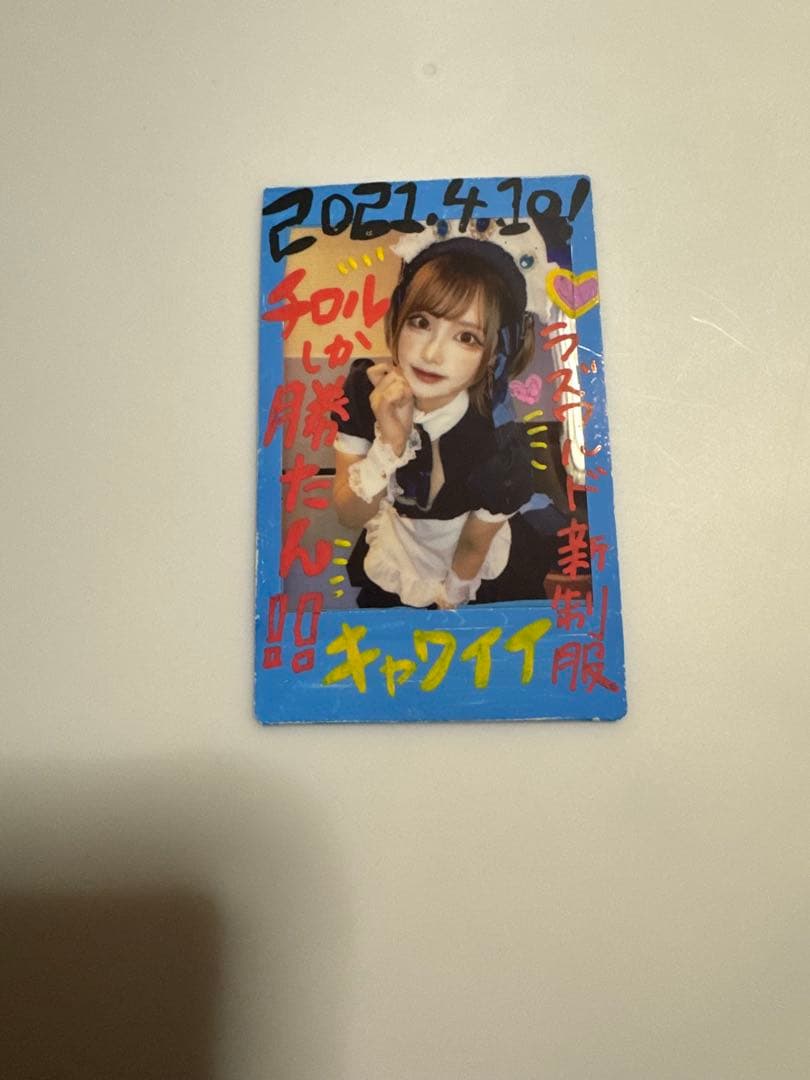 チロル　直筆デコチェキ　コスプレイヤー　グラビア　アイドル　激レア