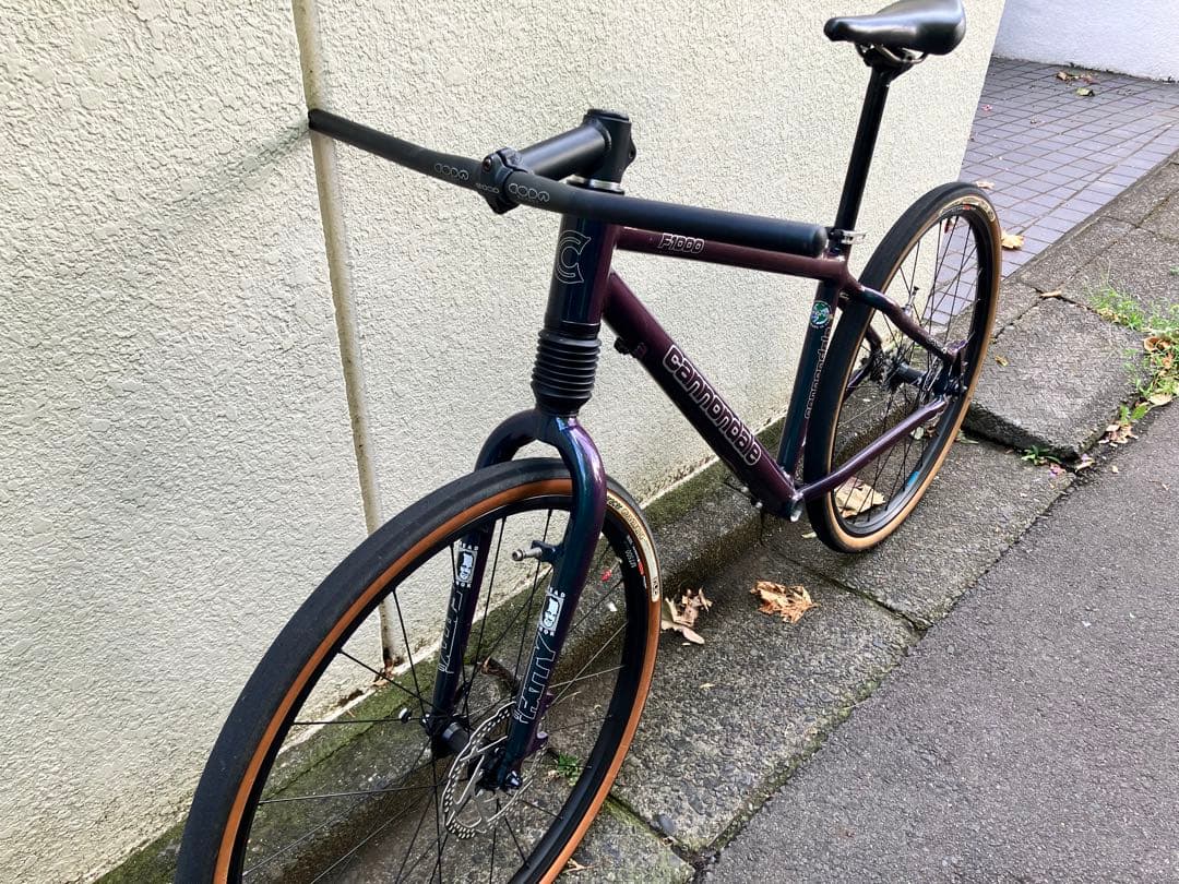 カメレオンカラー【cannondale】F1000フレーム＆ステム＆ハンドルバー