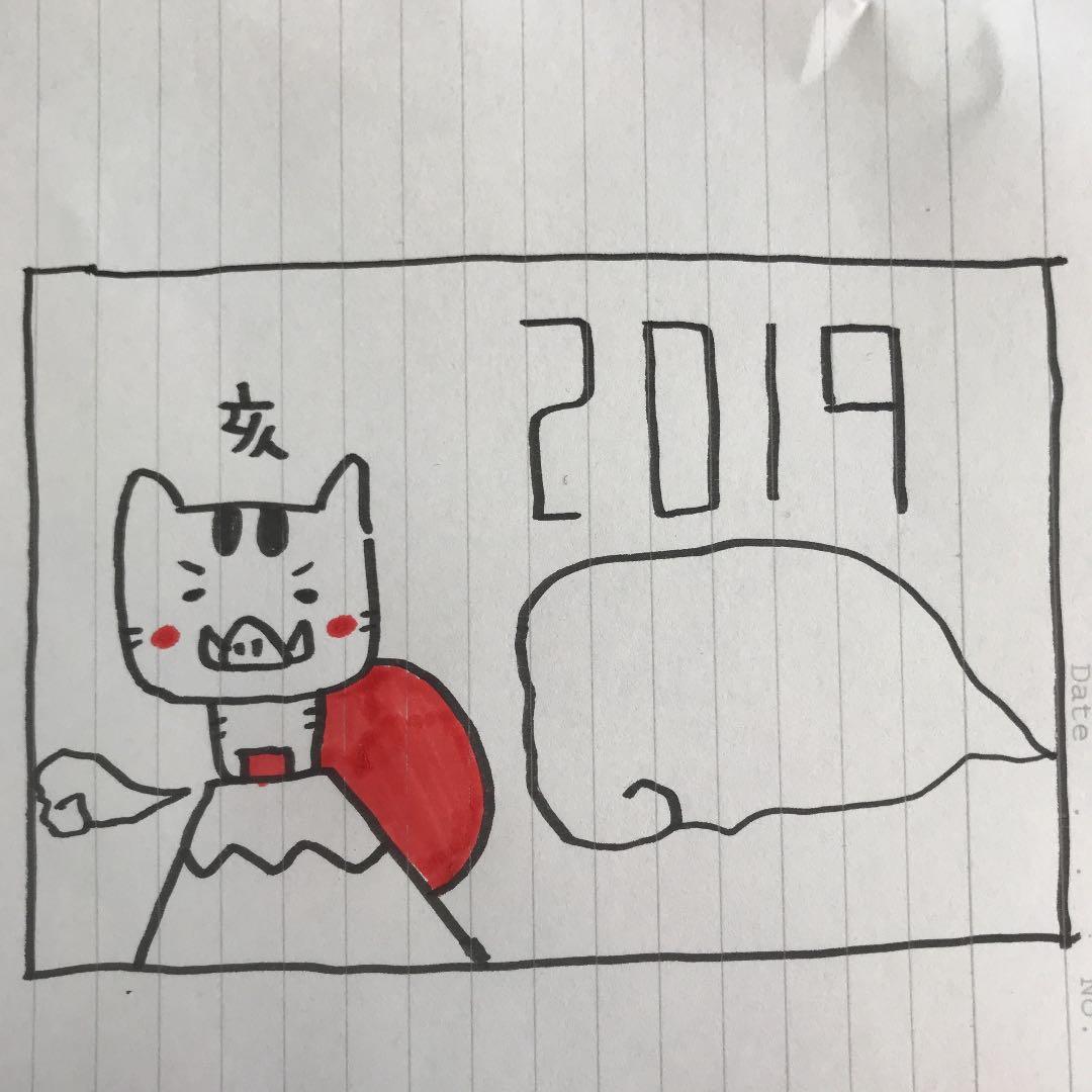 年賀状2019☆