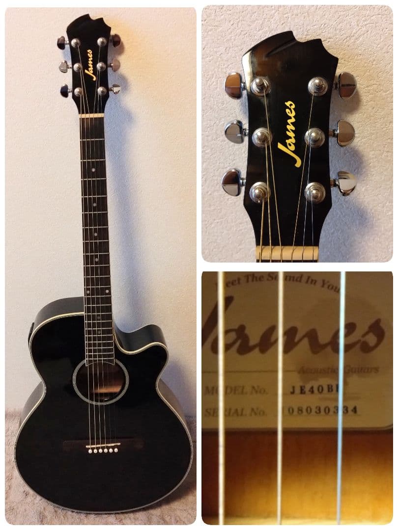 《値下げOK》james ジェームズ　アコースティックギター/JE40BK
