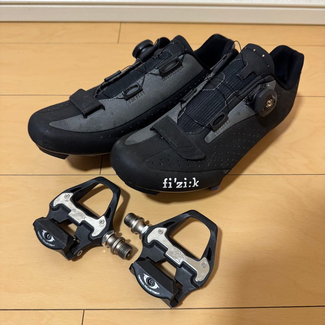 fizik ビンディングシューズ GORIX ペダル セット ロードバイク