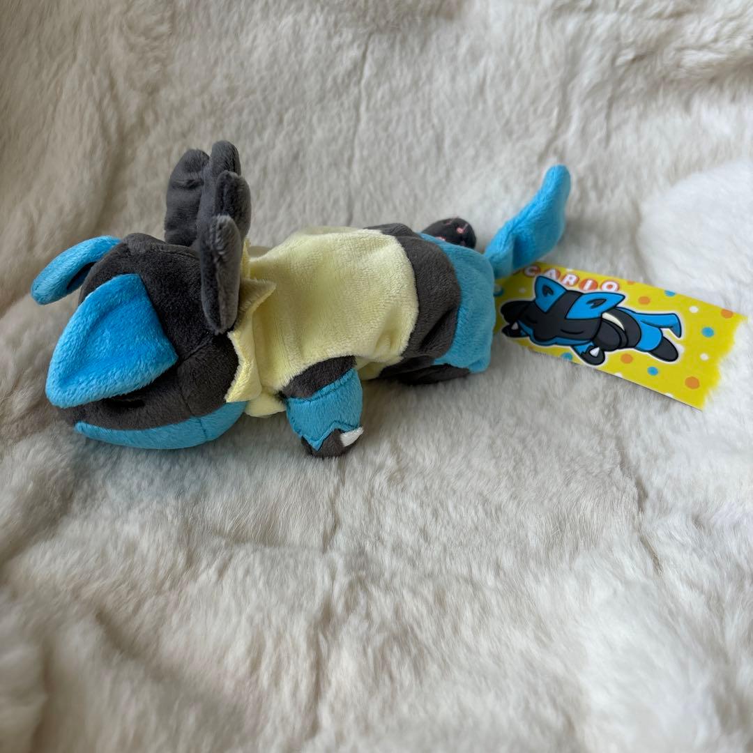 ルカリオ　くったり　ぬいぐるみ　おねむり