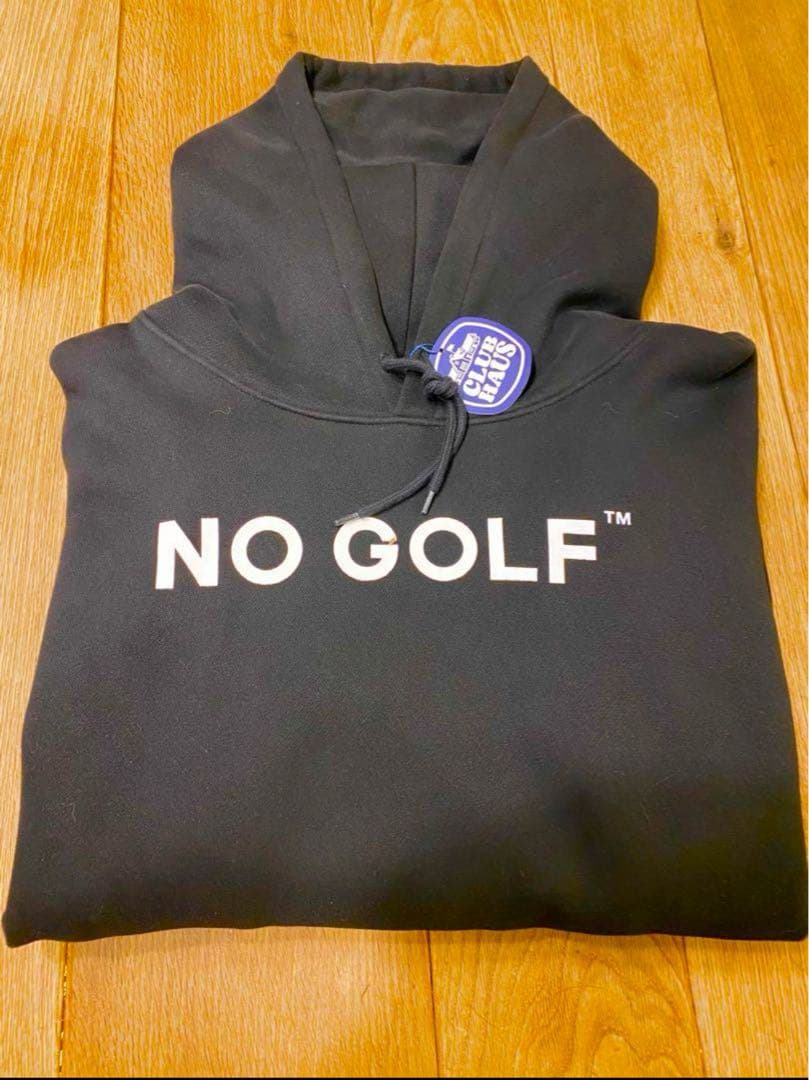 NO COFFEE × CLUBHAUS NO GOLF フーディー　サイズL