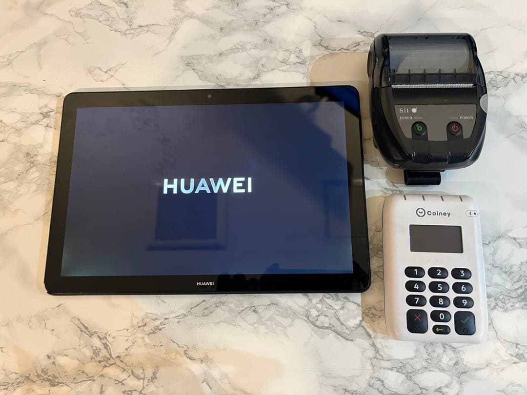 STORES ターミナル決済端末　カードリーダー、プリンター　 タブレットセット