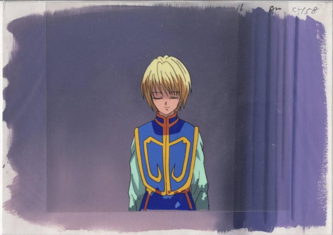 HUNTER×HUNTER ハンターハンター　直筆背景 クラピカ　セル画　A20