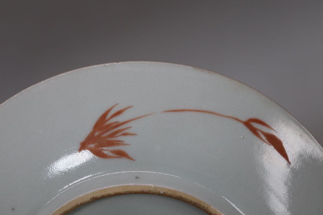 中国　清時代　大清嘉慶年製　胭脂彩皿　十錦手　送料込み1005