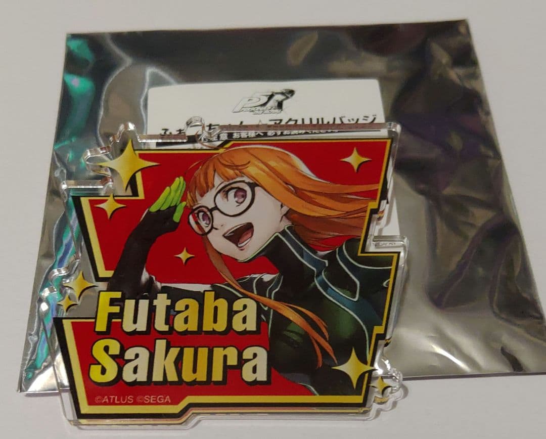 バッジ　ペルソナ5　佐倉 双葉　ふぉーちゅんアクリルバッジ