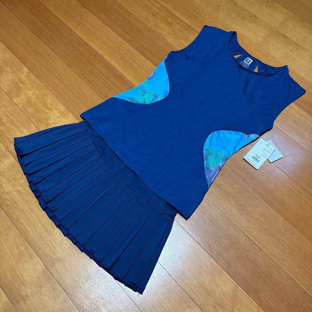 新品タグ付き　elevenテニスシャツ、スカート、 ２点セット
