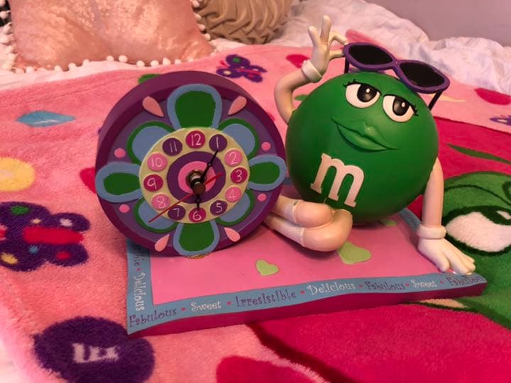 [激レア]動作確認済早い者勝ち！N.Y店購入m&m’s グリーン置き時計