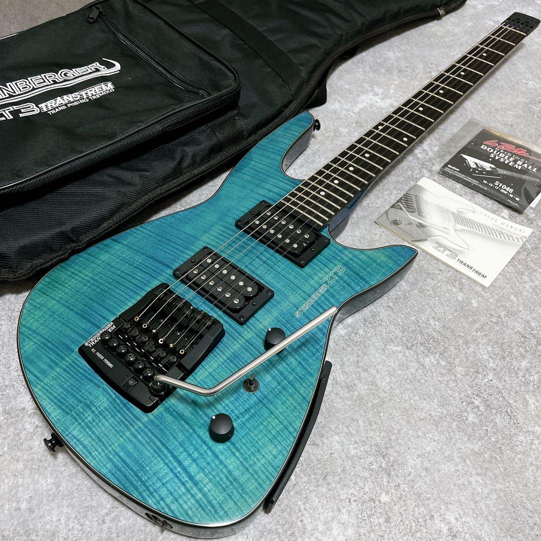 希少 スタインバーガーZT3 STEINBERGER エレキギター青ブルー