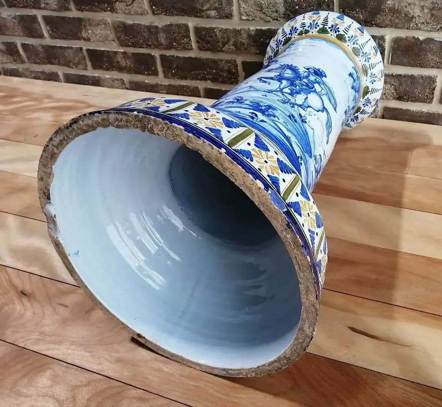 未使用　スペイン　タラベラ焼　アンティーク　フラワースタンド　傘立