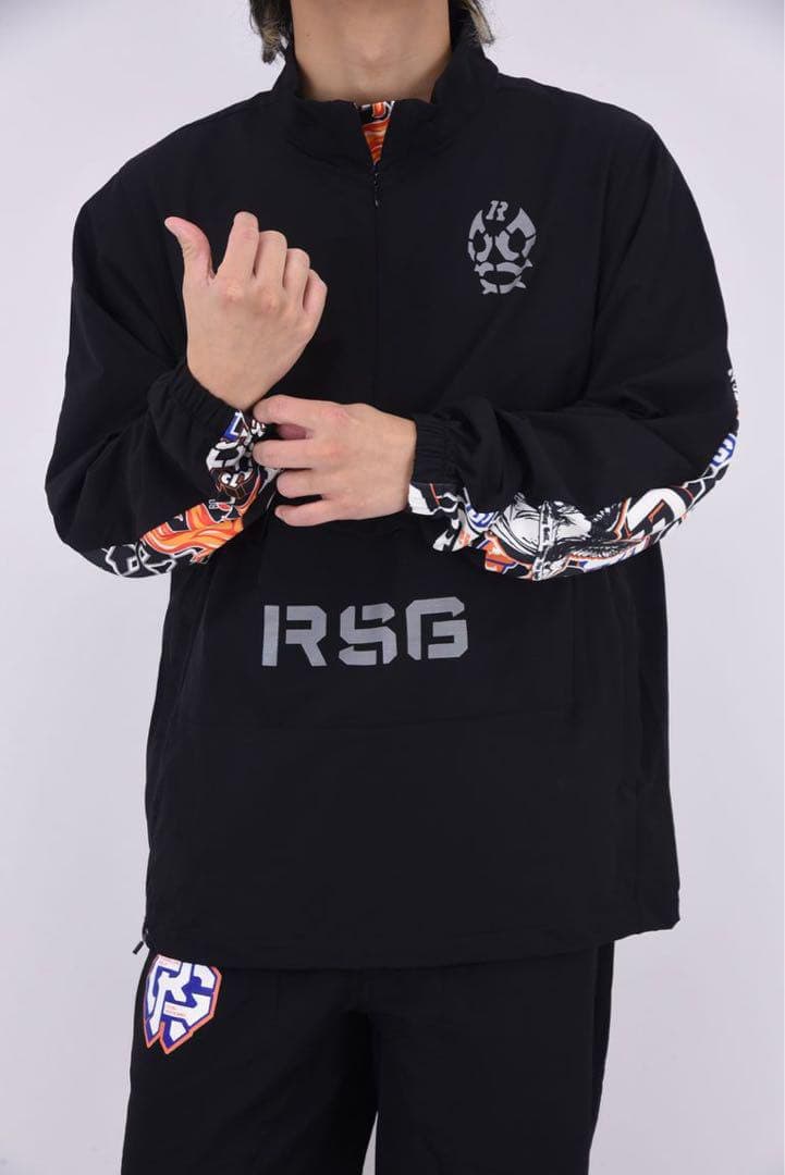 ラッセルノ ゴルフ ハーフジップ プルオーバー セットアップ ブラック L 5