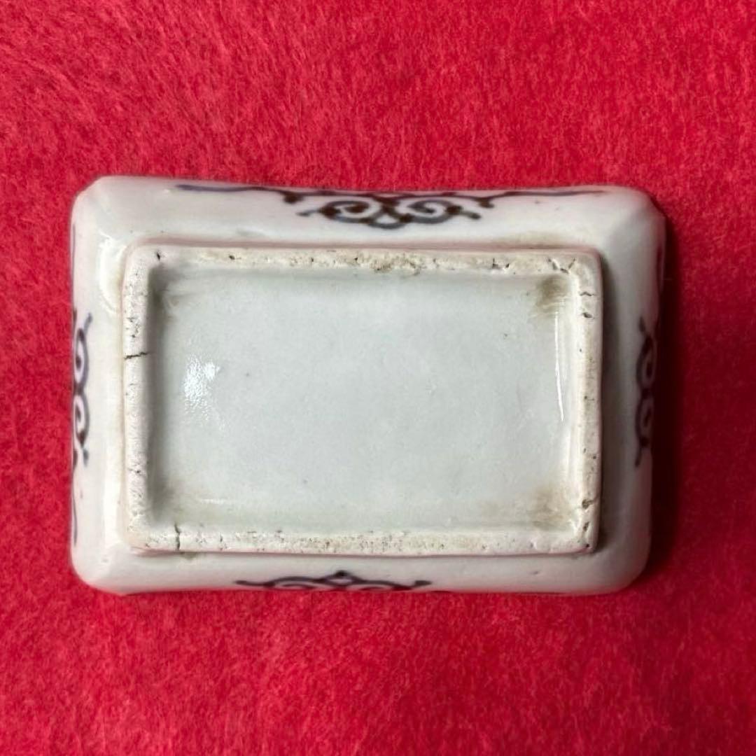 古伊万里　蛸唐草　微塵唐草　豆皿