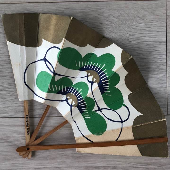 【希少／非売品】昭和レトロ60年代【JAL ドリンクメニュー扇子】日本航空