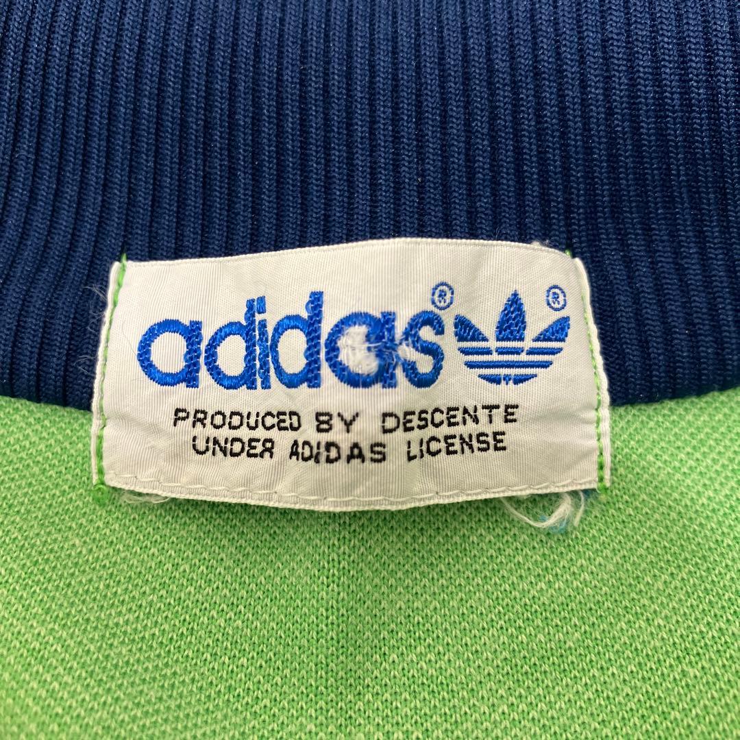 ⑱adidas トラックジャケット 5号70s 80s デサント製 グリーン