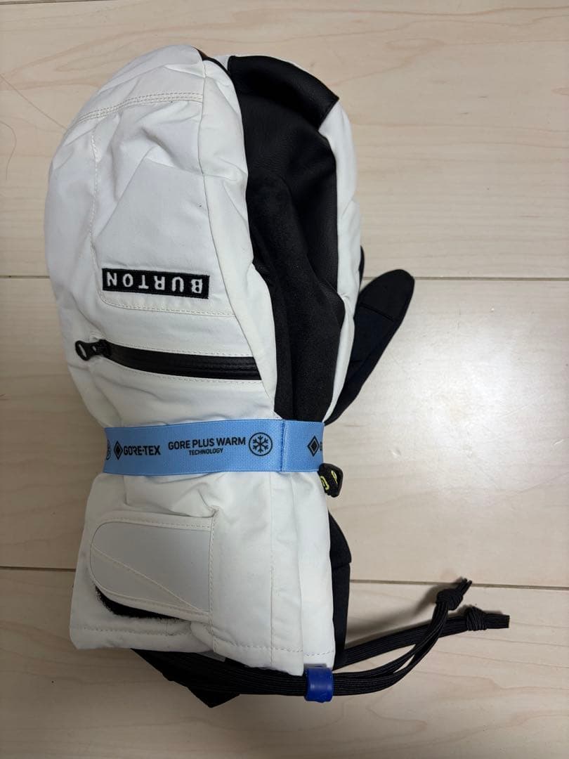 BURTON GORE-TEX ミトングローブ ホワイト/ブラック　Sサイズ