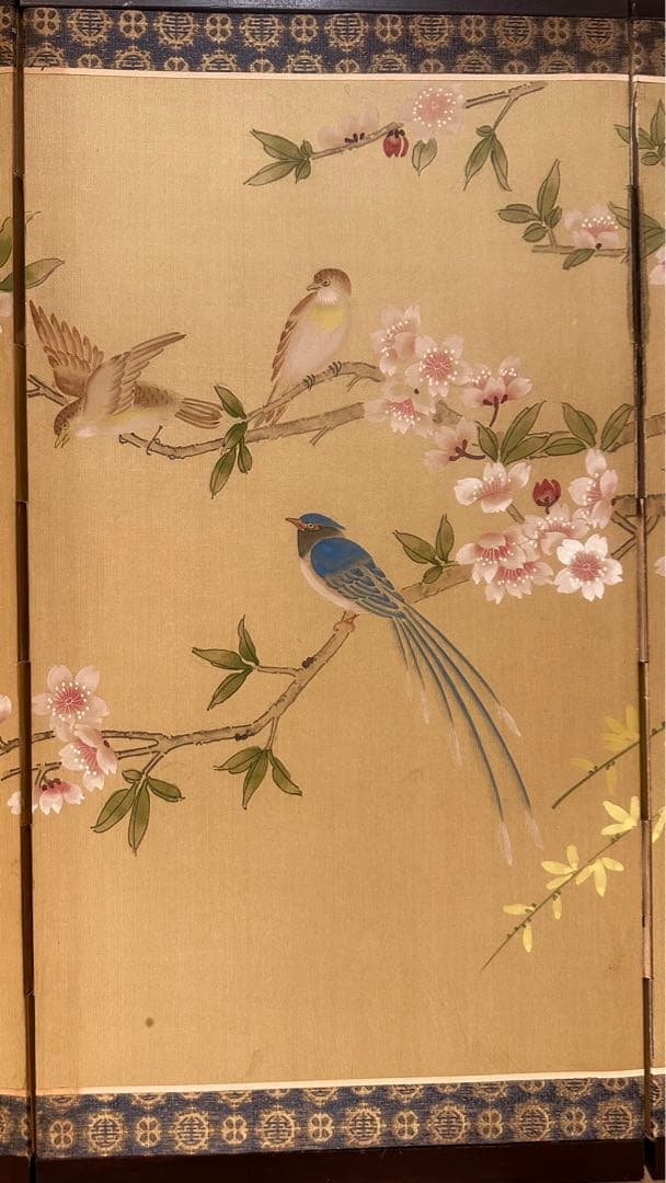 花鳥屏風　四曲