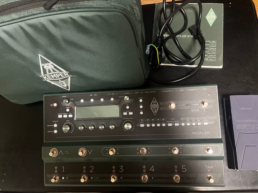 Kemper PROFILER STAGE 中古美品　BOSS EV-30付き