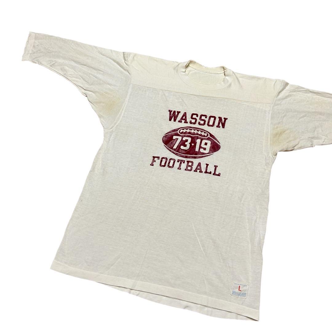 ビンテージ 70s USA製 チャンピオン　フットボール Tシャツ