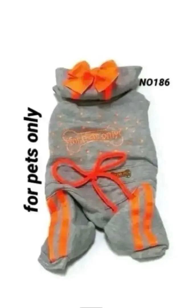 for pets only ☆フォーペッツオンリー オレンジラインロンパース