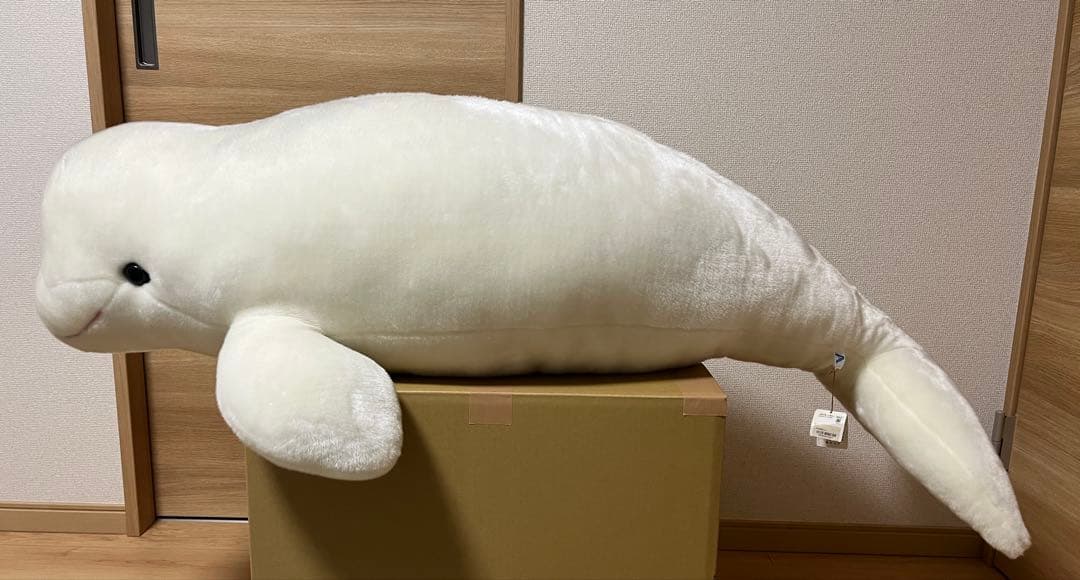 シロイルカ　ぬいぐるみ　LLLサイズ