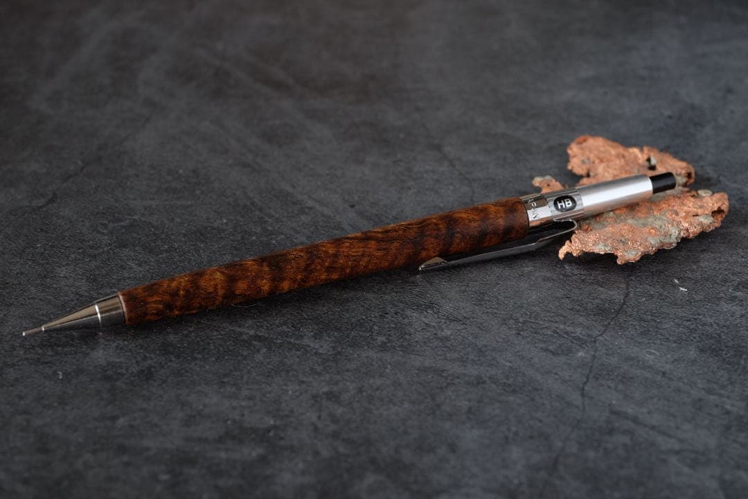 PG5木軸カスタム0226　高村杢工房 製図用シャープペンシル　バチックマンゴー