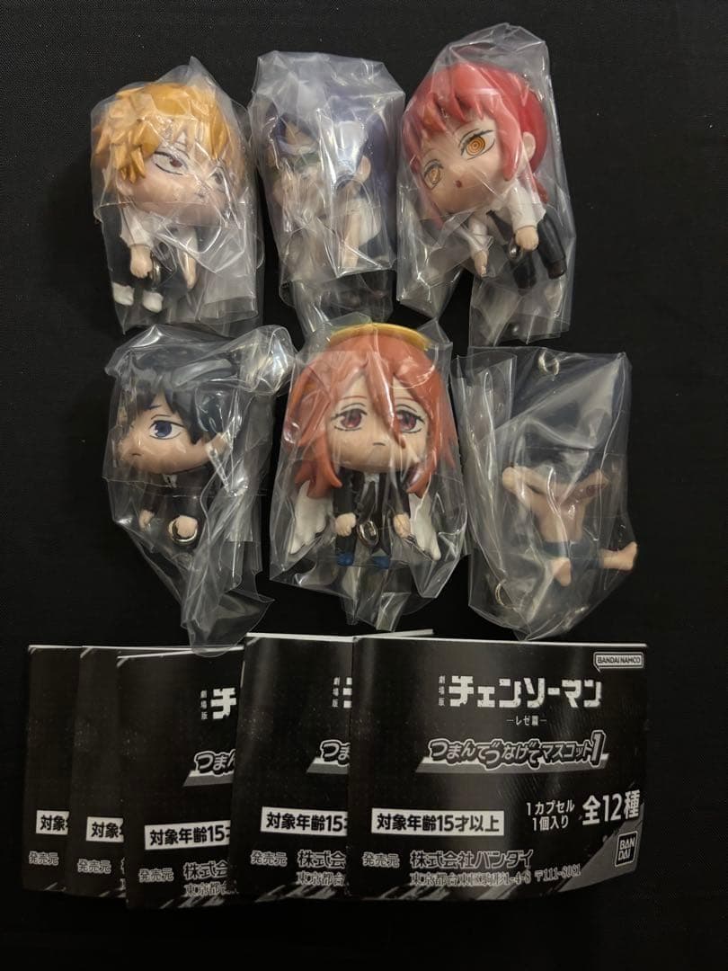 6種セット チェンソーマン レゼ編 つまんでつなげてマスコット1 カニカン