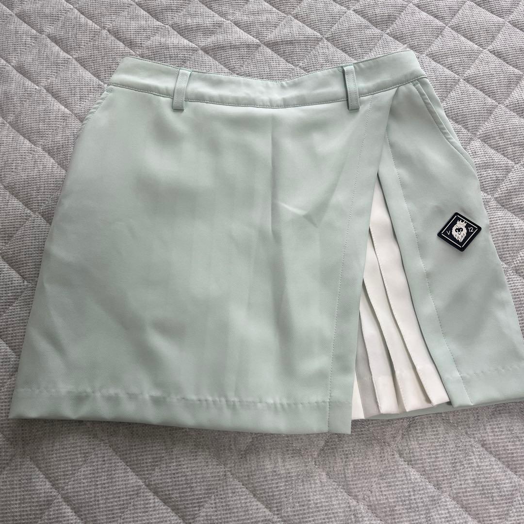 ミントグリーン プリーツスカート V12 サイズ1