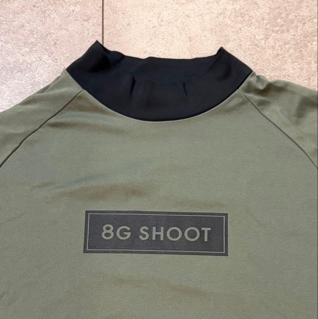 メンズウェア 8G SHOOT BOX LOGO MOCK NECK TEE KHAKI