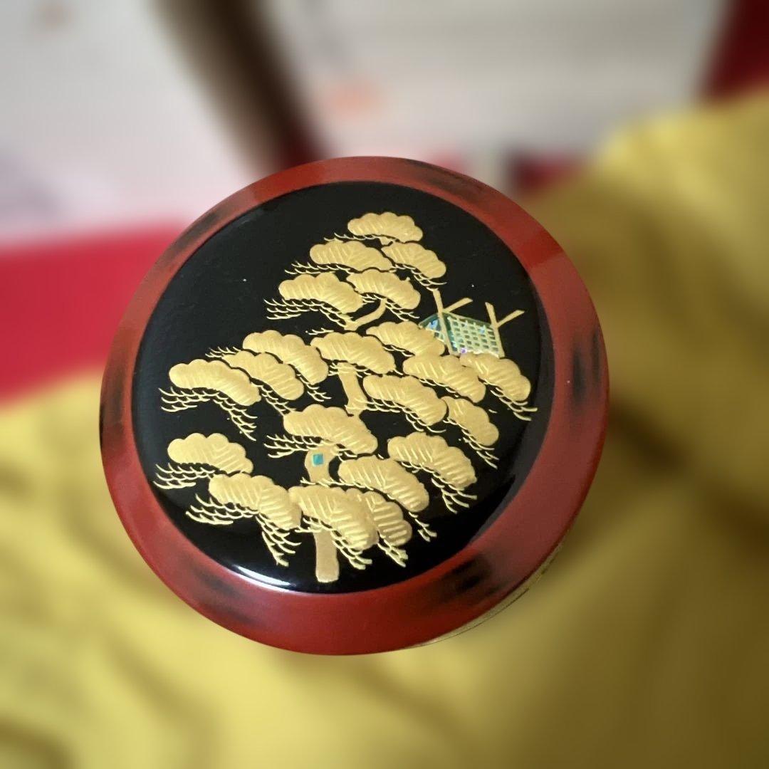 「新品」加賀塗師・和田寿峰作 住吉蒔絵 茶器　桐共箱