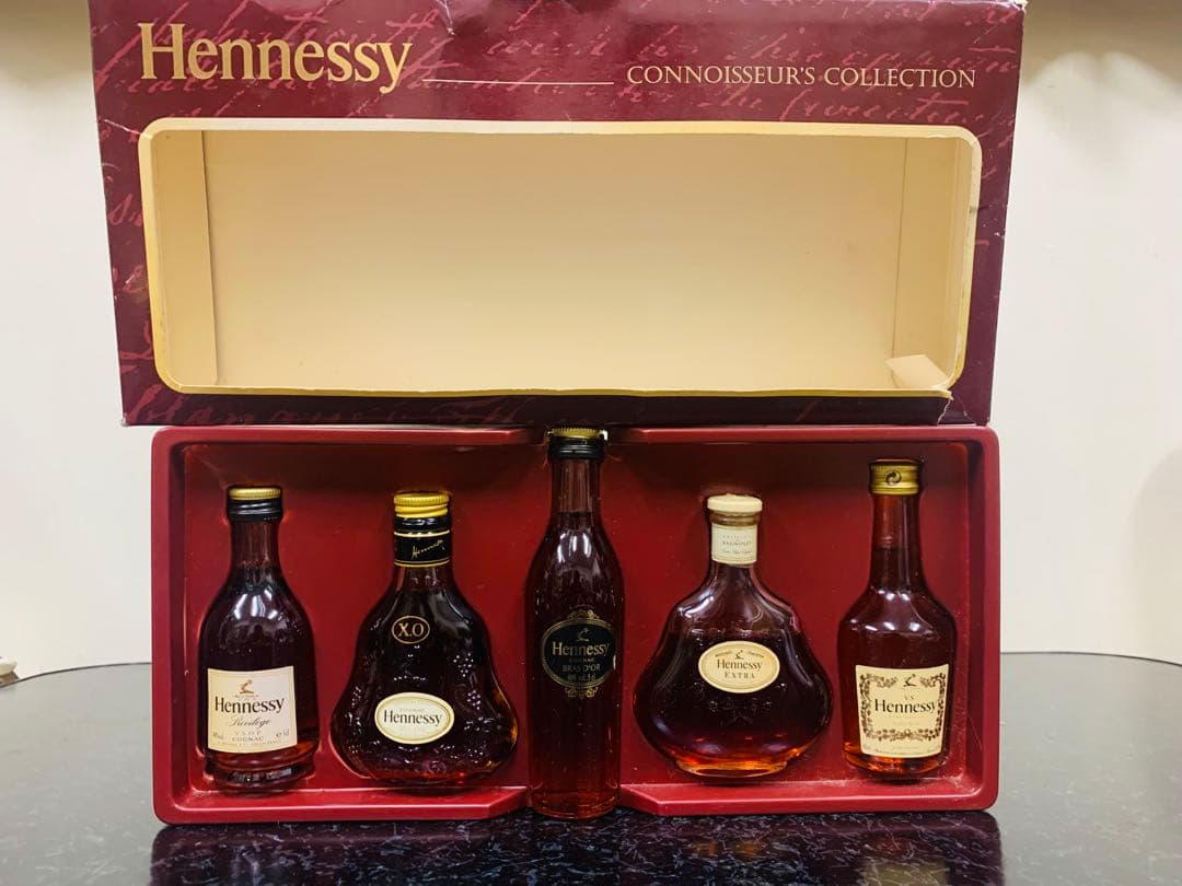 HENNESSY ヘネシーコニャックのミニボトル5本セット - 希少