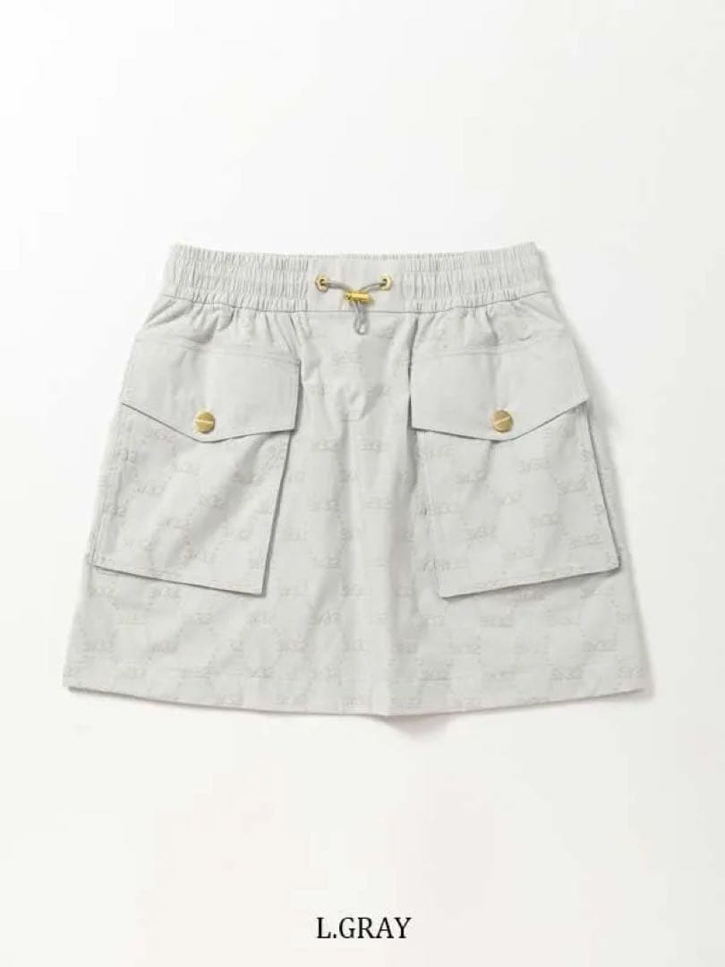 SY32 SYG FLOCKY STRETCH SKIRT グレー　Lサイズ