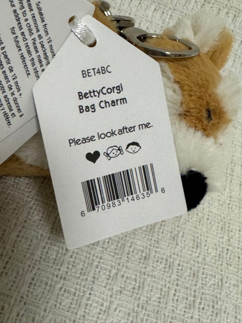 ジェリーキャット ベティ コーギー バッグチャーム キーホルダー