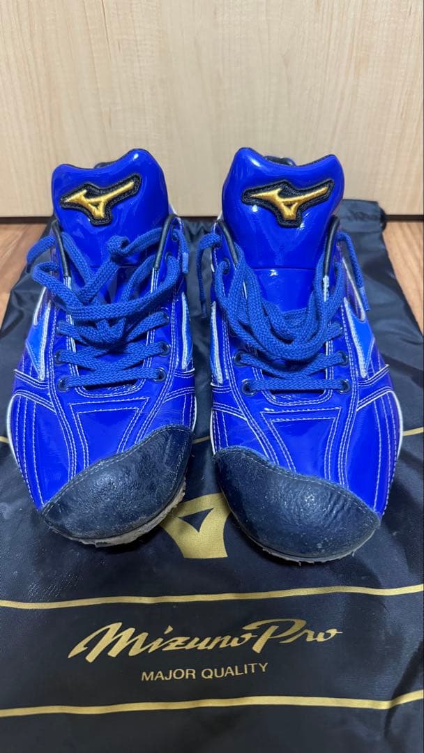 MizunoPro 青 スパイク 野球 ミズノプロ