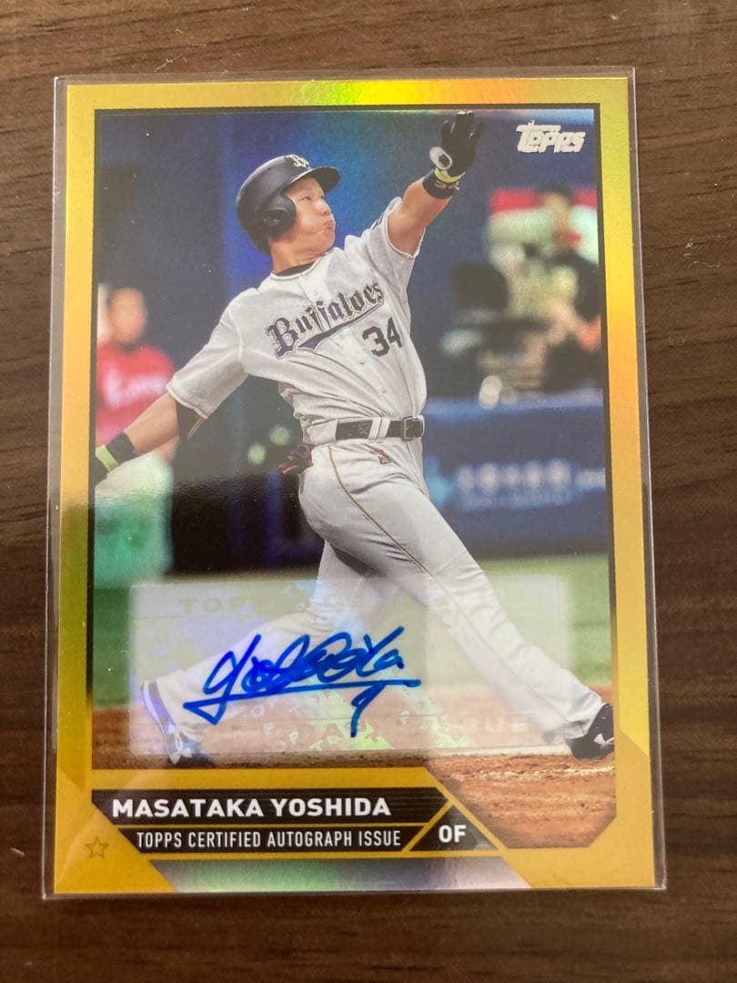 topps 2023 NPB オリックスバファローズ 吉田正尚 直筆サインカード