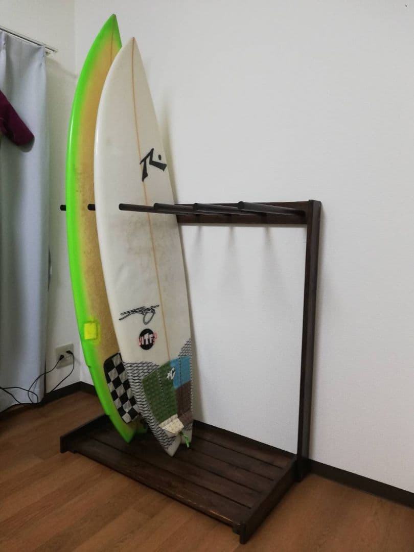 つね　5枚収納　サーフボードラック　サーフボードスタンド