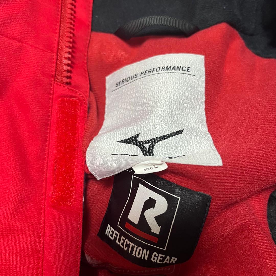 最高峰 MIZUNO ミズノ スキー スノボ セットアップ 赤 ネイビー ライン