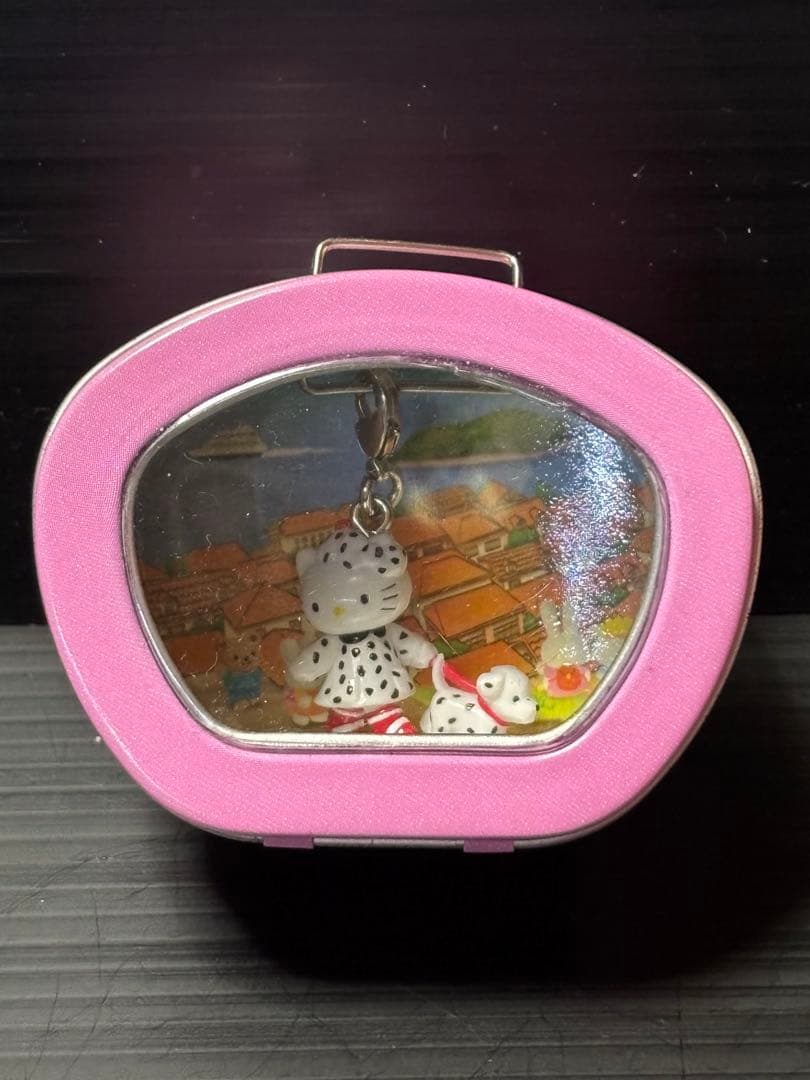 ハローキティ 世界子犬のお散歩 ファスナー マスコット